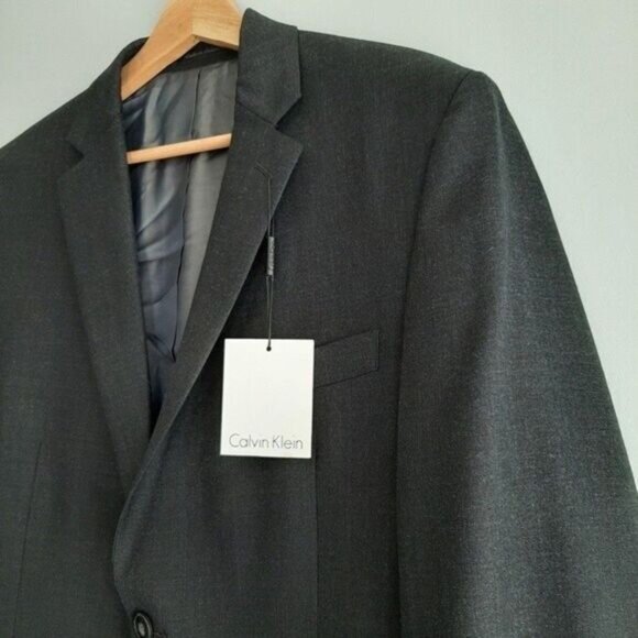 CALVIN KLEIN | NEW 100% Wool Light Blazer Jacket Men's Sz 38 S - Picture 5 of 13